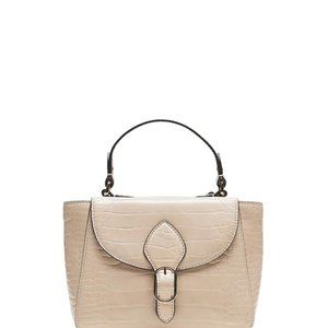 Banana Republic Croc Top-Handle Bag